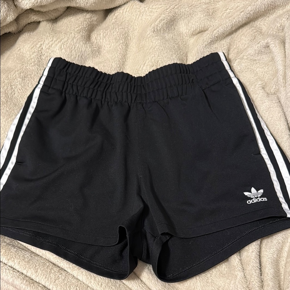 Adidas Black and White Athletic Shorts